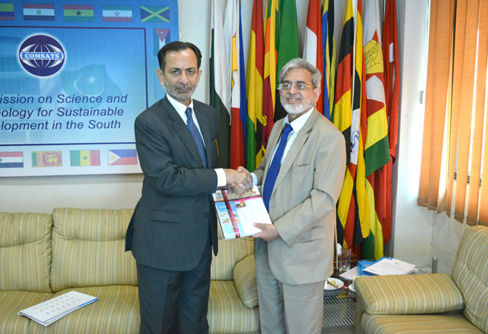 Incumbent Chairman Consultative Committee Briefed about COMSATS on his visit to the Secretariat