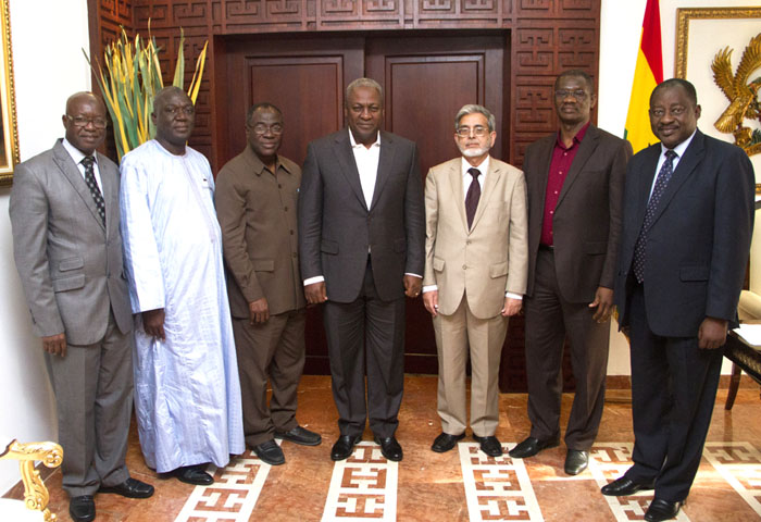 The President of Ghana Briefed about COMSATS' Programmes
