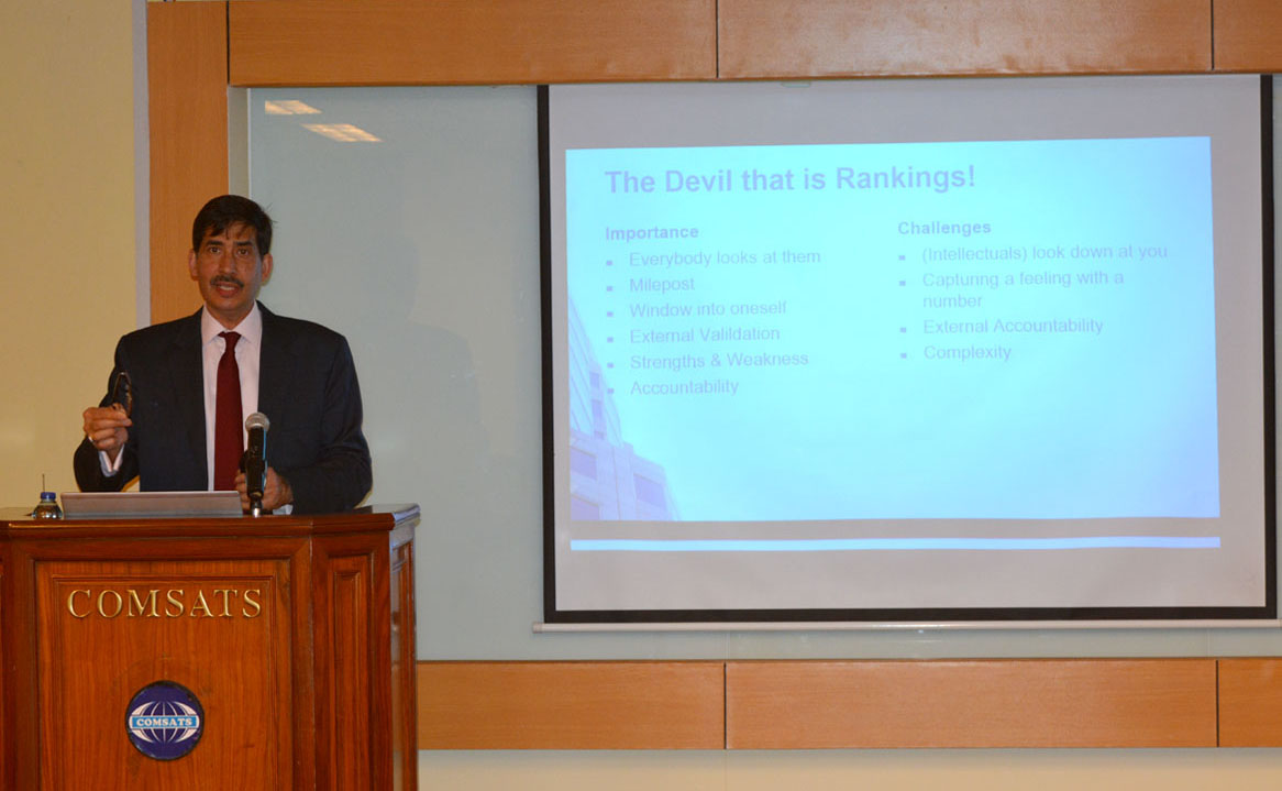 Lecture on Importance and Challenges to Universities held at COMSATS Secretariat
