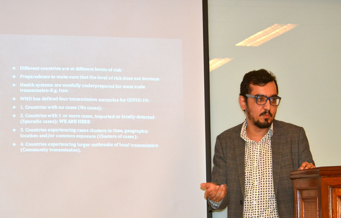 COMSATS Employees receive preparedness talk on Coronavirus
